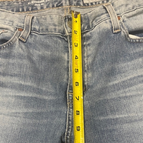 AG Adriano Goldschmied  Slouchy Slim 32R Relaxed Denim Jeans - Light Blue - Picture 13 of 15